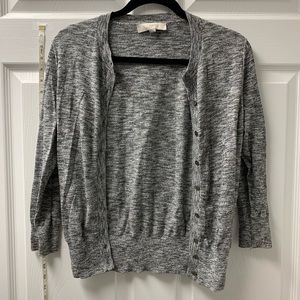 Grey LOFT cardigan